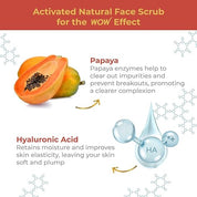 WOW Skin Science Papaya and Hyaluronic Acid Hydrating Face Scrub