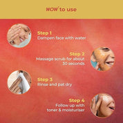 WOW Skin Science Papaya and Hyaluronic Acid Hydrating Face Scrub