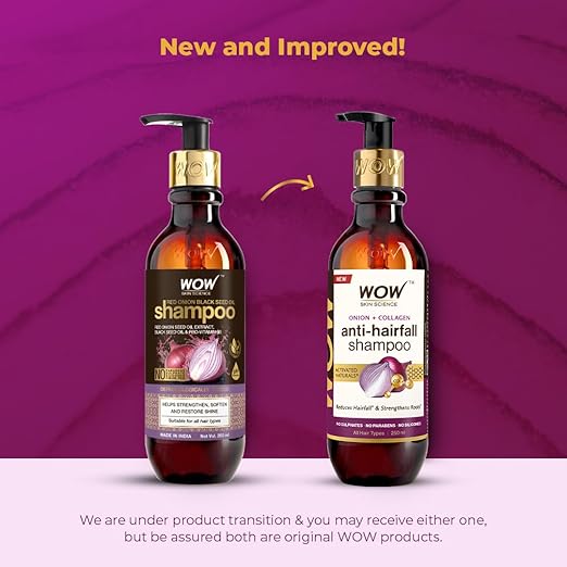 WOW Skin Science Red Onion Black & Red Onion Seed Oil Extract, Pro-Vitamin B5