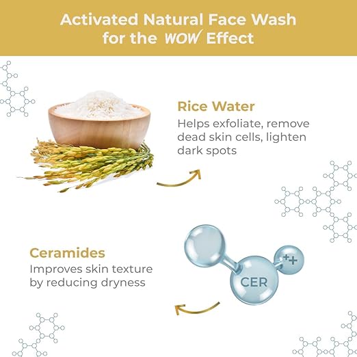WOW Skin Science Rice Water & Ceramide Hydrating Face Wash