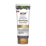WOW Skin Science Wow Activated Charcoal Infused With Activated Charcoal Beads No Parabens & Sulphate Face Wash (100Ml)