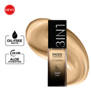FACES CANADA All Day Hydra Matte Foundation | 3-in-1 Foundation + Moisturizer + SPF 30 | 24 HR Aloe Hydration & Vitamin C | 10HR Long Wear | Medium to High Buildable Coverage