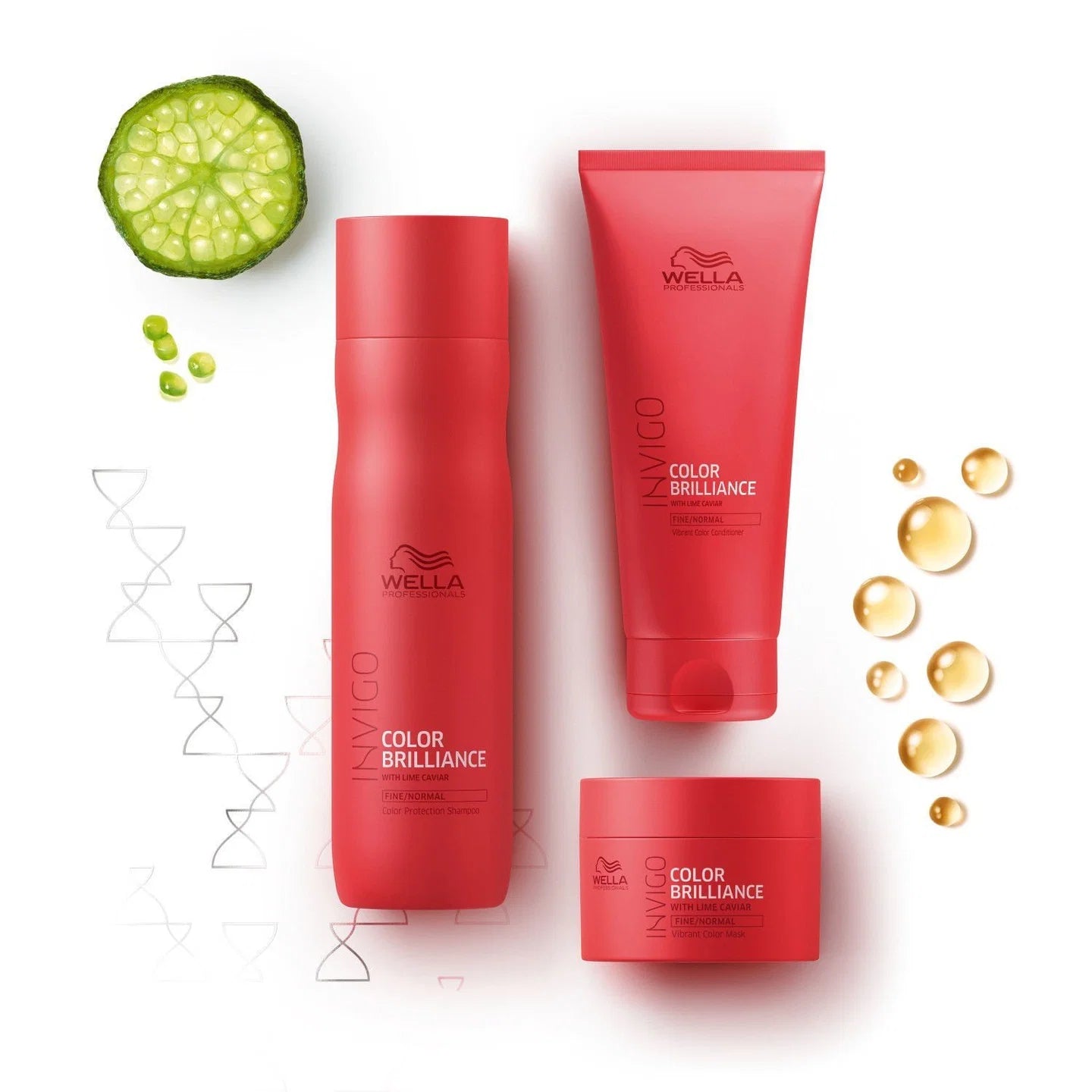 Wella Professionals Invigo Color Brilliance Conditioner for Coloured Hair with Lime Caviar