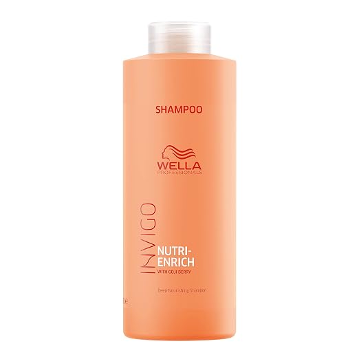Wella Professionals Invigo Nutri Enrich Shampoo for Frizzy & Dry, Damaged Hair with Goji Berry
