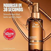 Wella Professionals ULTIMATE SMOOTH Miracle Oil Serum for Dry, Dull & Frizzy Hair | Nourishes, Smooths & Adds a Silky Shine | With Squalane & Omega 9 | Heat Protectant | Color Safe