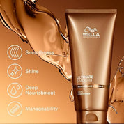 Wella Professionals Ultimate Smooth Conditioner with Squalane and Omega-9 for dry, dull, & frizzy hair | 200ml