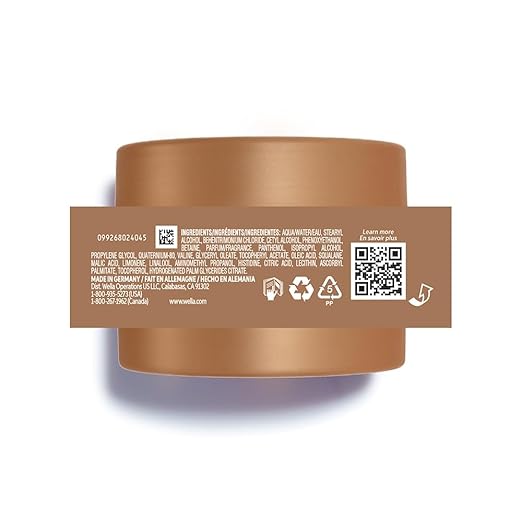 Wella Professionals Ultimate Smooth Mask with Squalane and Omega-9 for dry, dull & frizzy hair | 150 ml