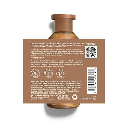 Wella Professionals Ultimate Smooth Shampoo with Squalane and Omega-9 for dry, dull, & frizzy hair | 250ml