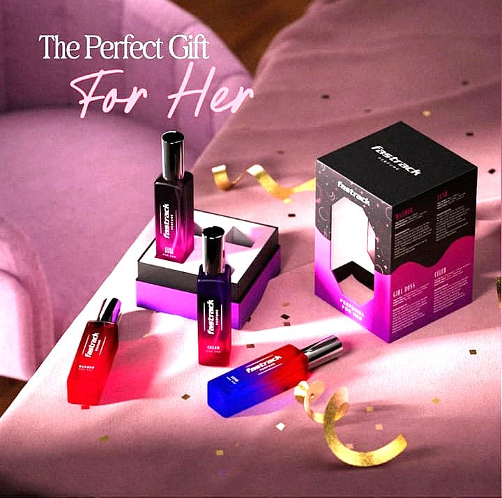 Fastrack Perfume Gift Set for Women 4x20ml | Floral & Fruity|Long Lasting Fragrances-80ml Eau de Parfum - 80 ml (For Women)
