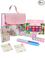 Whimsy Beauty Sweet Shine Nail Kit for Kids & Pre-Teens | Kids Nail Colours with Nourishing Oils | Everyday Nail Care Kit