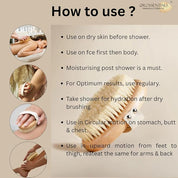 OROSSENTIALS Wooden Dry Body Brush - Premium