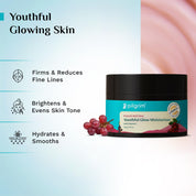 PILGRIM French Red Vine Youthful Glow Moisturizer SPF 30 with Vitamin C, Rosehip Oil For Anti Ageing, Sun Protection PA+++, Daily Use, Dry, Oily, Combination Skin, Men & Women, 50g