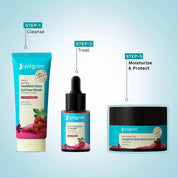 PILGRIM French Red Vine Youthful Glow Moisturizer SPF 30 with Vitamin C, Rosehip Oil For Anti Ageing, Sun Protection PA+++, Daily Use, Dry, Oily, Combination Skin, Men & Women, 50g