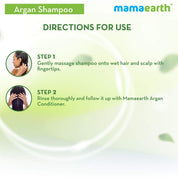 Mamaearth Argan & Apple Cider Vinegar Shampoo For Frizz Free & Strong Hair (250ml)