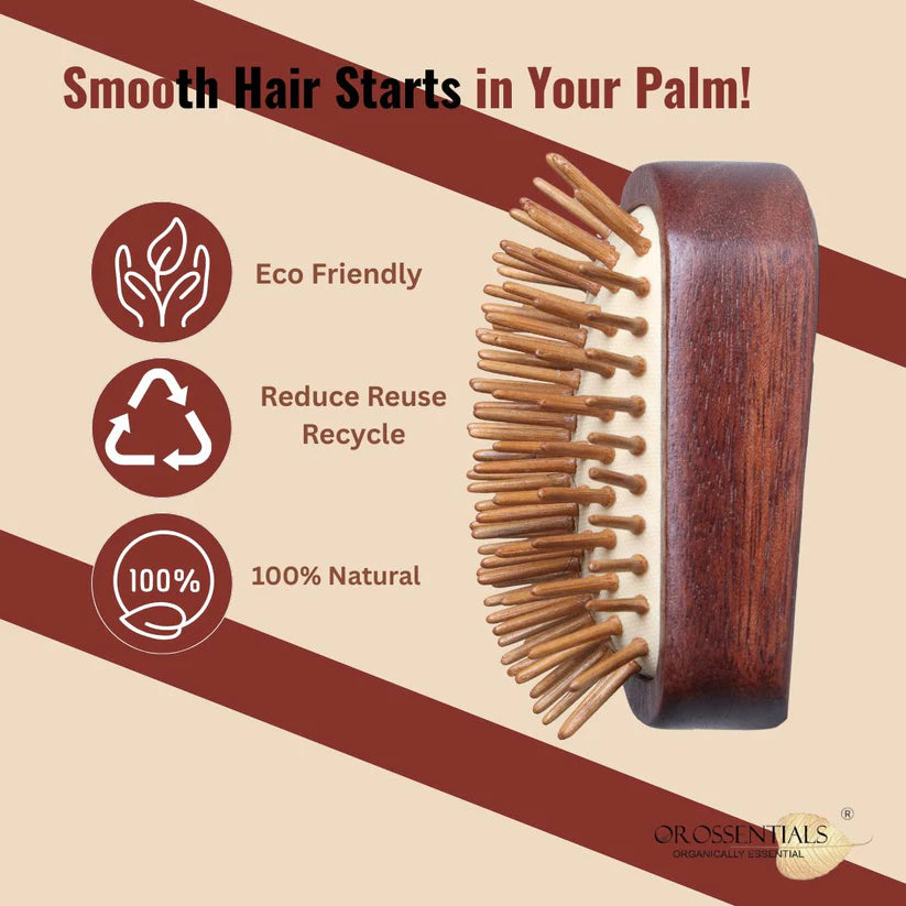 OROSSENTIALS Bamboo Bristles Pemium Hair Brush Without Handle ORO-052