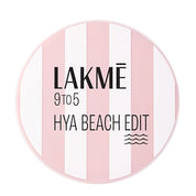 Lakme 9to5 Hya Matte, Beach Edit Cushion Foundation, W120-Warm Creme, Matte Finish, Buildable Coverage, SPF 40