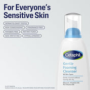 Cetaphil Foaming Face Wash, Gentle Foaming Cleanser For All Skin Types - 236 Ml| Foaming Face Wash With Vitamin E, B5| Dermatologist Recommended| Paraben, Sulphate Free
