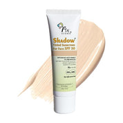Fixderma Shadow Tinted Sunscreen Medium SPF 50 PA+++ | 1% Hyaluronic Acid & Vitamin E | Brightens & Nourishes the Skin | UVA & UVB Protection | Lightweight | No White Cast | For All Skin Types - 30gm