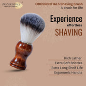 OROSSENTIALS Wooden Shaving Brush For Men