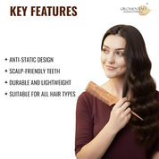 neem wooden comb || neem tail comb || natural neem wood tail comb for styling || neem wooden hair comb with tail handle