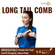neem wooden comb || neem tail comb || natural neem wood tail comb for styling || neem wooden hair comb with tail handle