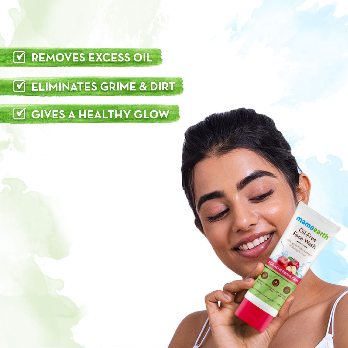 Mamaearth Oil-free Face Wash For Oily Skin, With Apple Cider Vinegar & Salicylic Acid (100ml)