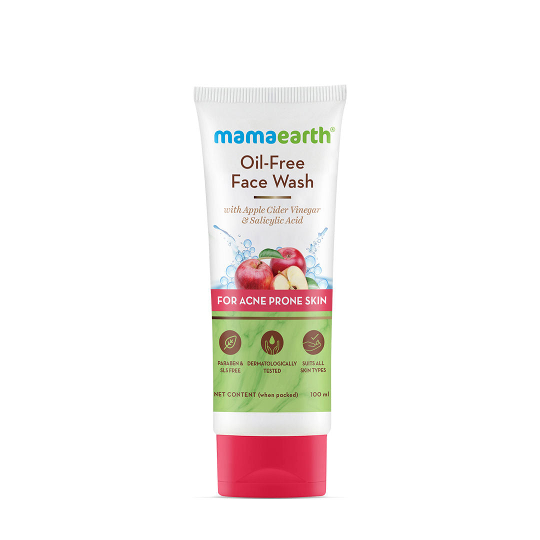 Mamaearth Oil-free Face Wash For Oily Skin, With Apple Cider Vinegar & Salicylic Acid (100ml)