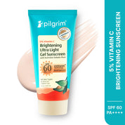 Pilgrim 5% Vitamin C Brightening Ultra Light Gel Sunscreen SPF 60 PA++++ 45ml