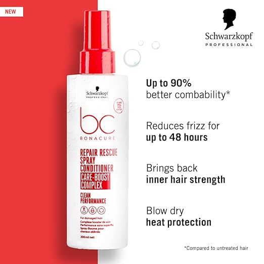 Schwarzkopf Professional Bonacure Repair Rescue Spray Conditioner with Arginine | 200ML