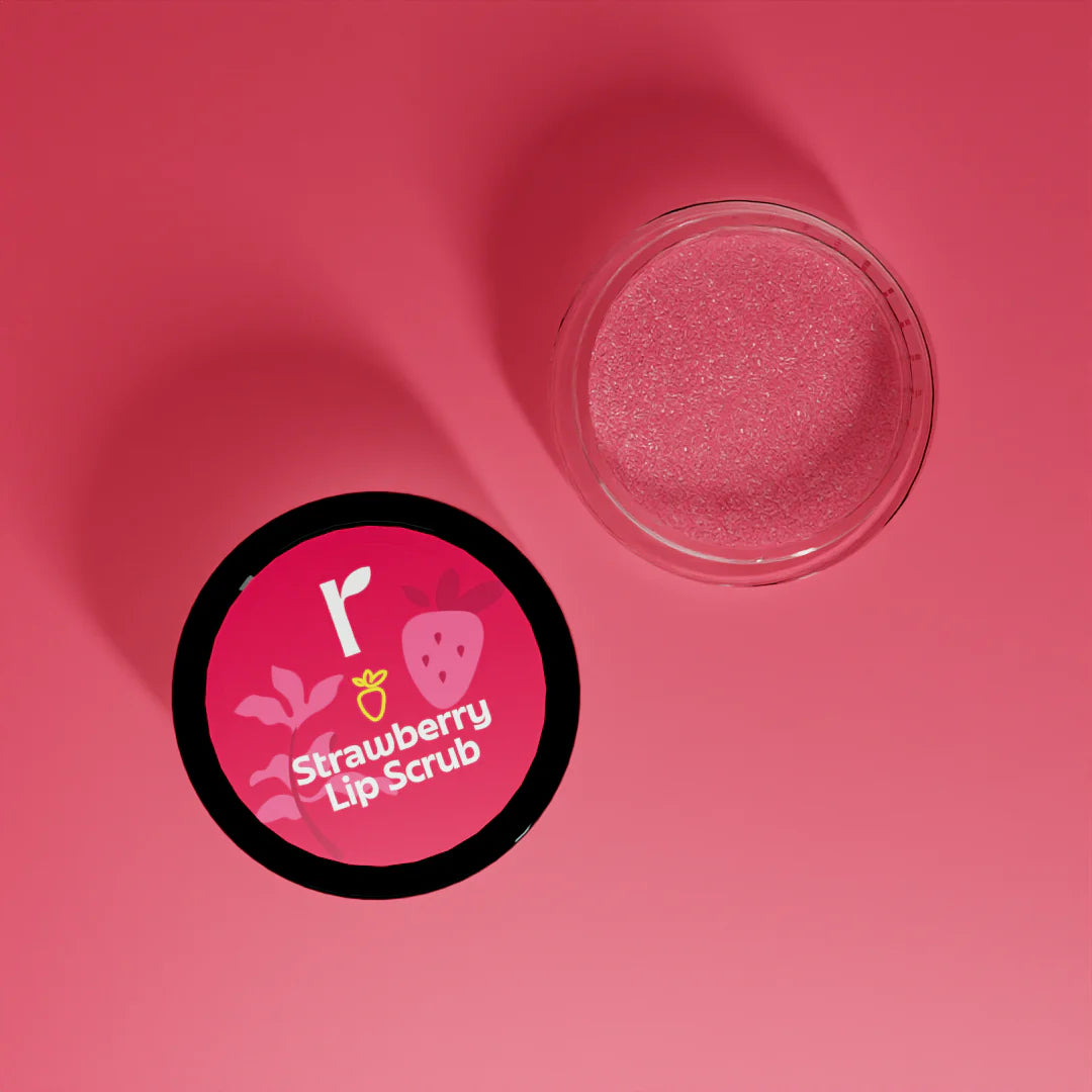 Rivona Naturals Beetroot Lip Scrub | Sugar + Niacinamide | Exfoliating | For Men & Women | 8 gm