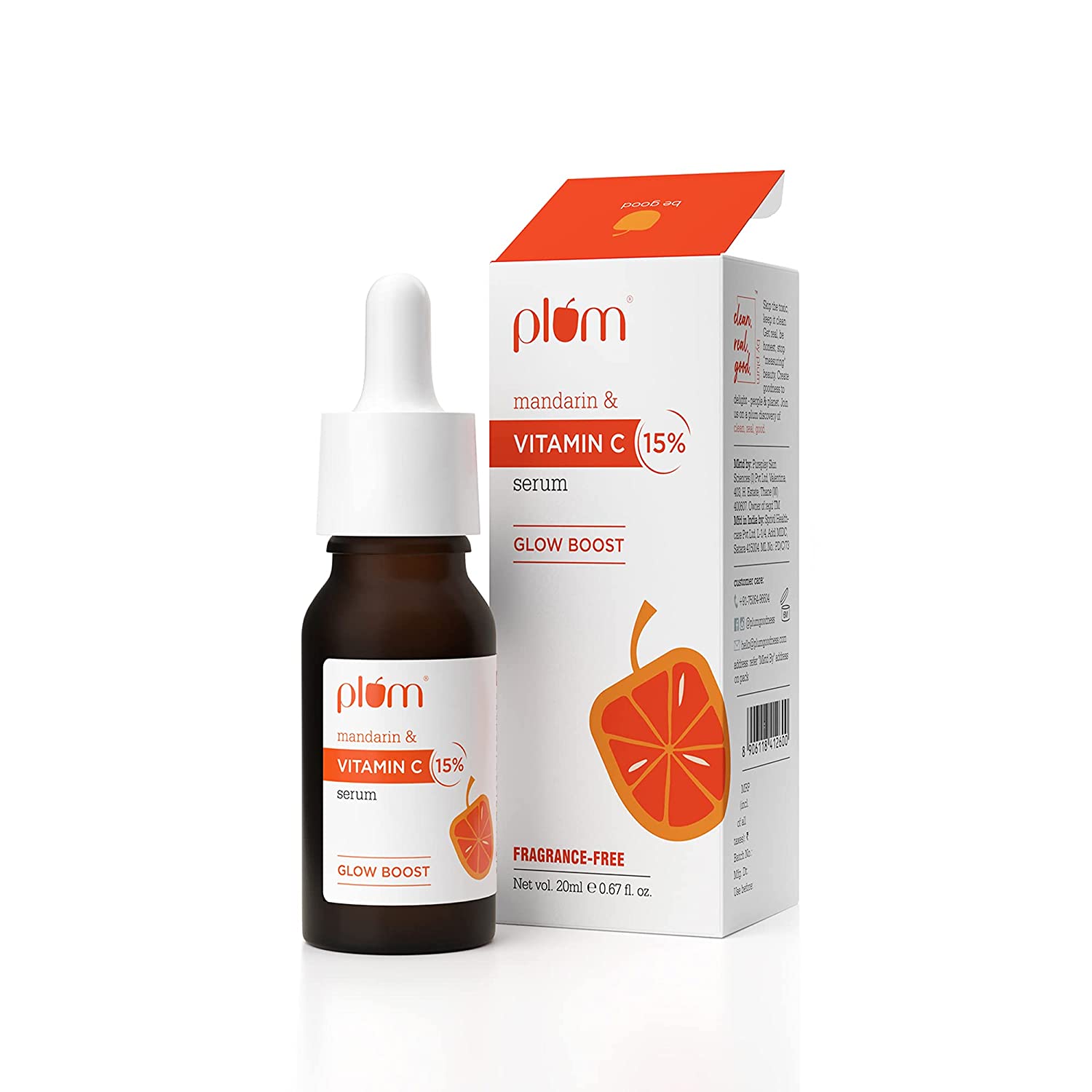 Plum 15% Mandarin & Vitamin C Serum Glow Boost