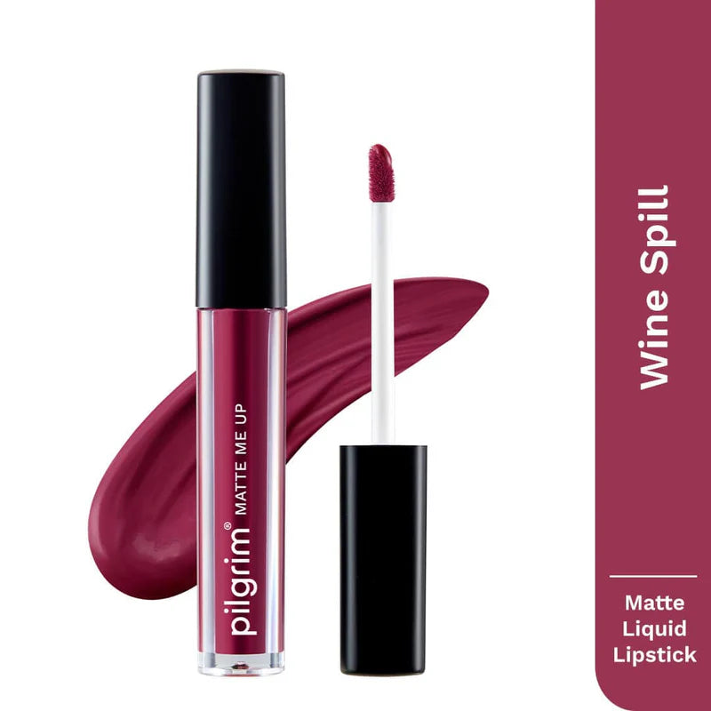 Pilgrim Liquid Matte Lipstick Lipstick for Women with Hyaluronic Acid & Spanish Squalane