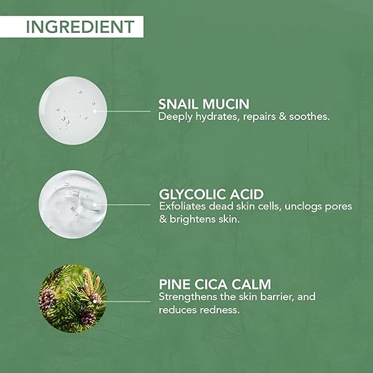 O3+ Mijoo Korea Glass Glow Facial Kit with Pine Cica & Snail Mucin